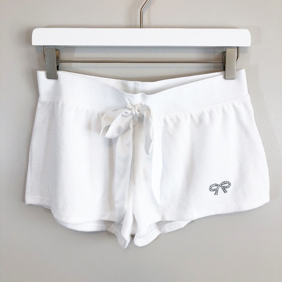 Betsey Johnson Pants - Betsey Johnson | White Bride Bridal Terry Shorts